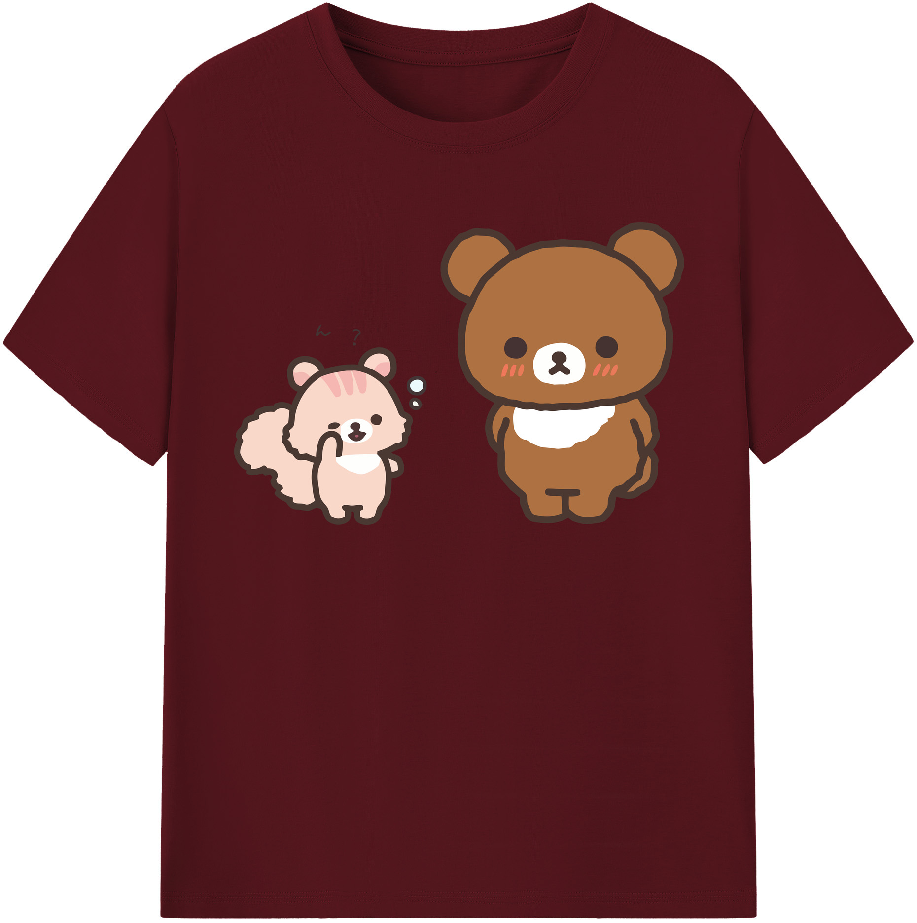 （画像用） リラックマ リラックマ キイロイトリ Rilakkuma Korilakkuma Kiiroitori 綿100％半袖Tシャツ（フロントプリント）